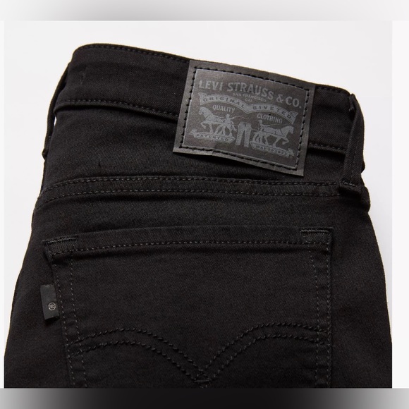Levi’s 711 womens Skinny Jeans soft black - Picture 3 of 10